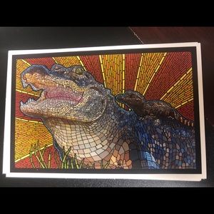 Lantern Press, Alligator, Paper Mosaic, Postcards